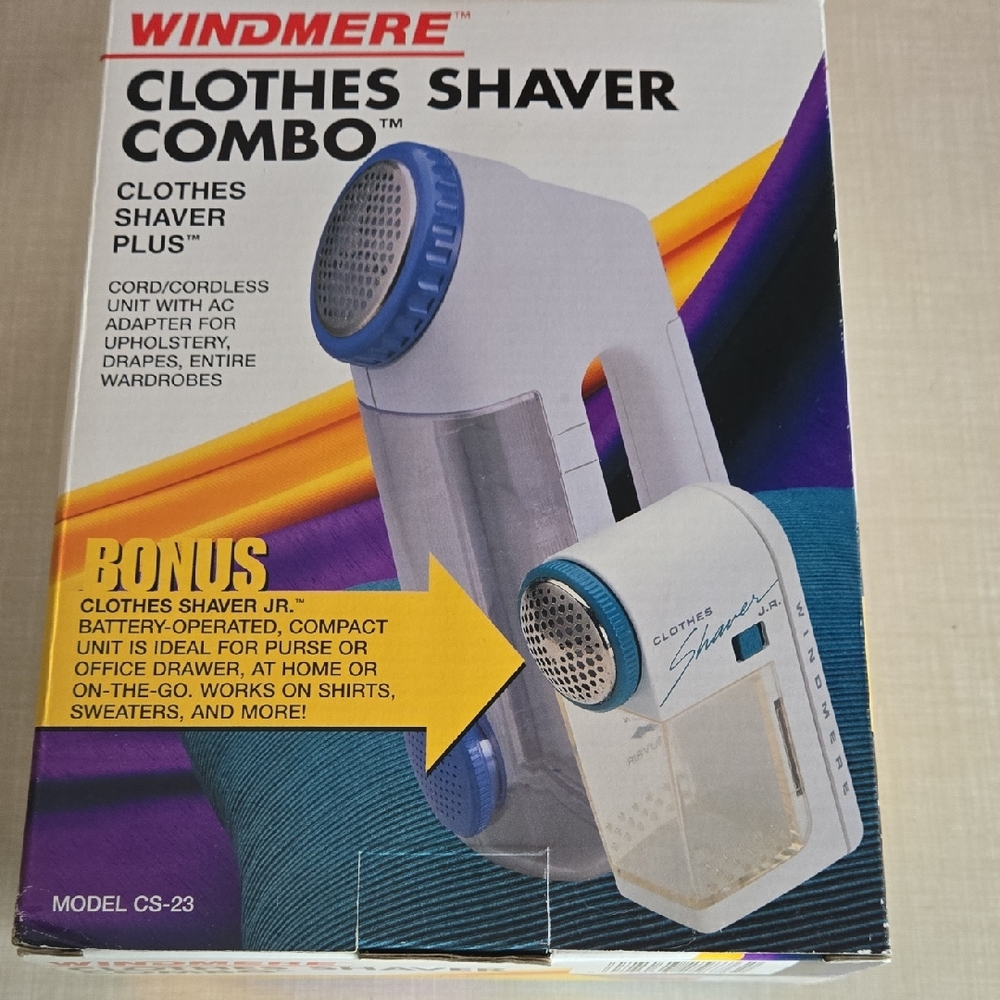 Windmere Clothes Shaver Combo - White and Blue